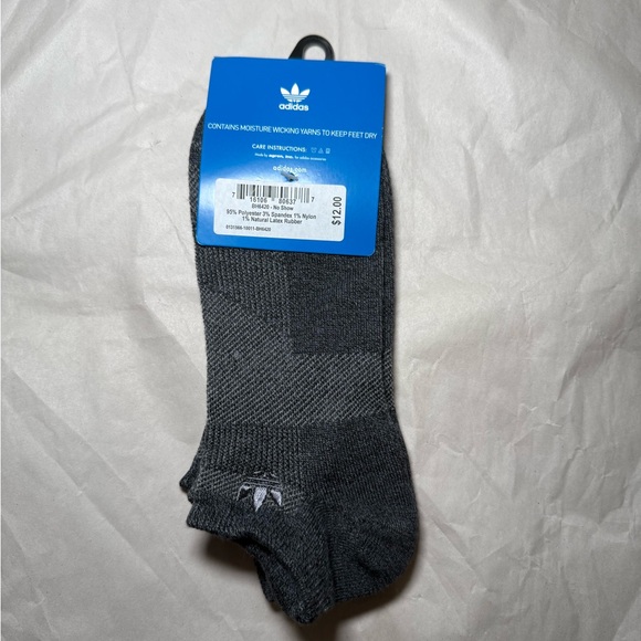 Adidas Ankle Socks no show 2 Pair - Picture 2 of 6